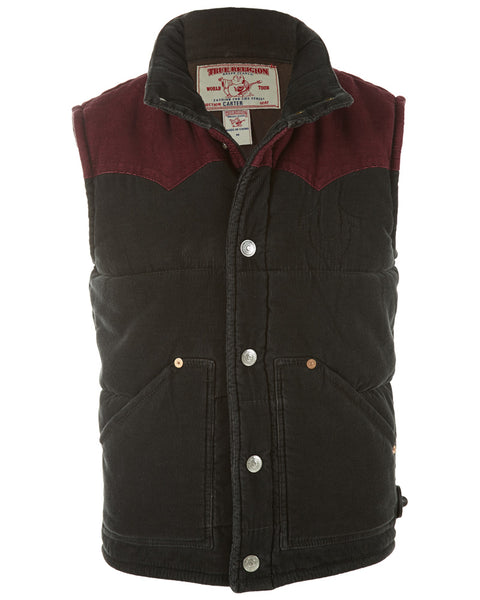 Truereligion Carter Cord Vest  Mens Style : Mc4fk48lk